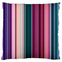 Vertical Line Color Lines Texture Standard Premium Plush Fleece Cushion Case (two Sides) by Bangk1t