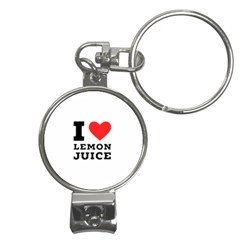 I Love Lemon Juice Nail Clippers Key Chain by ilovewhateva