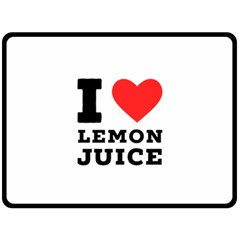 I Love Lemon Juice Fleece Blanket (large) by ilovewhateva