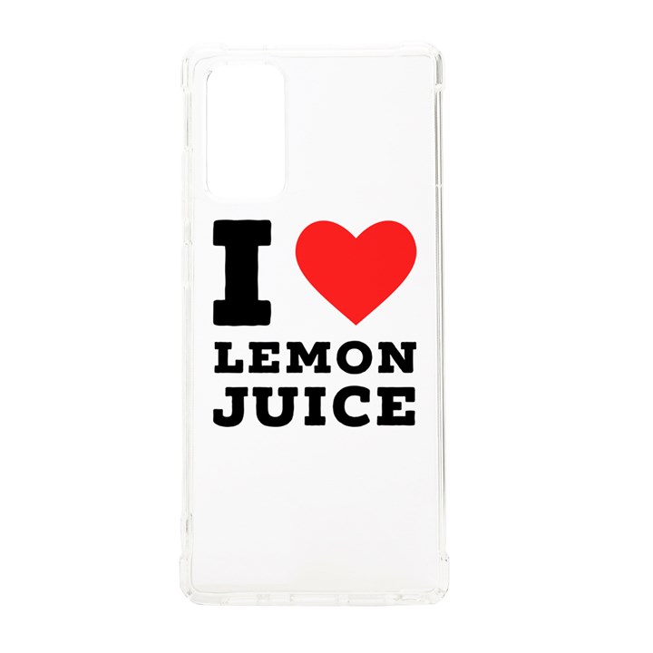 I love lemon juice Samsung Galaxy Note 20 TPU UV Case