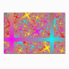 Geometric Abstract Colorful Postcards 5  X 7  (pkg Of 10) by Bangk1t