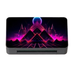 Synthwave City Retrowave Wave Memory Card Reader With Cf by Bangk1t