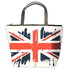 Union Jack England Uk United Kingdom London Bucket Bag by Bangk1t