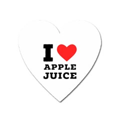 I Love Apple Juice Heart Magnet by ilovewhateva