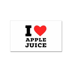 I Love Apple Juice Sticker Rectangular (100 Pack) by ilovewhateva