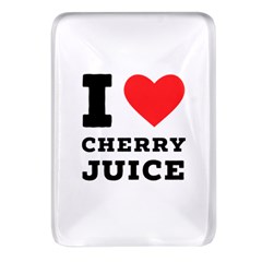 I Love Cherry Juice Rectangular Glass Fridge Magnet (4 Pack) by ilovewhateva