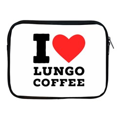 I Love Lungo Coffee  Apple Ipad 2/3/4 Zipper Cases by ilovewhateva