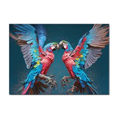 Birds Parrots Love Ornithology Species Fauna Sticker A4 (100 Pack) by Ndabl3x
