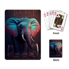 Elephant Tusks Trunk Wildlife Africa Playing Cards Single Design (rectangle) by Ndabl3x