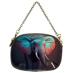 Elephant Tusks Trunk Wildlife Africa Chain Purse (one Side)