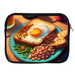 Breakfast Egg Beans Toast Plate Apple Ipad 2/3/4 Zipper Cases by Ndabl3x