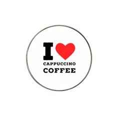 I Love Cappuccino Coffee Hat Clip Ball Marker (10 Pack) by ilovewhateva