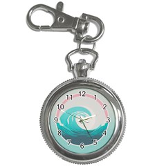 Waves Tidal Ocean Sea Tsunami Wave Minimalist Key Chain Watches by Wav3s