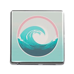 Waves Tidal Ocean Sea Tsunami Wave Minimalist Memory Card Reader (square 5 Slot) by Wav3s