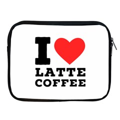 I Love Latte Coffee Apple Ipad 2/3/4 Zipper Cases by ilovewhateva