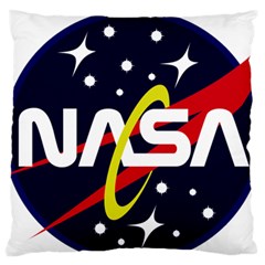 Nasa Insignia Standard Premium Plush Fleece Cushion Case (two Sides) by Wav3s