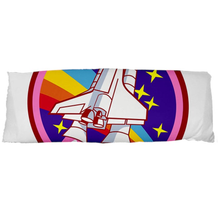 Badge-patch-pink-rainbow-rocket Body Pillow Case Dakimakura (Two Sides)