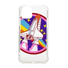 Badge-patch-pink-rainbow-rocket Iphone 11 Pro 5 8 Inch Tpu Uv Print Case by Wav3s