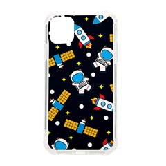 Seamless-adventure-space-vector-pattern-background Iphone 11 Tpu Uv Print Case by Wav3s