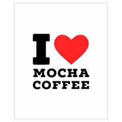 I Love Mocha Coffee Drawstring Bag (small) by ilovewhateva