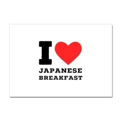 I Love Japanese Breakfast  Crystal Sticker (a4) by ilovewhateva