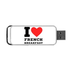 I Love French Breakfast  Portable Usb Flash (two Sides) by ilovewhateva