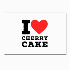 I Love Cherry Cake Postcard 4 x 6  (pkg Of 10) by ilovewhateva