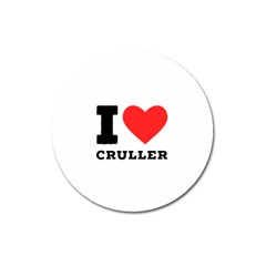 I Love Cruller Magnet 3  (round) by ilovewhateva