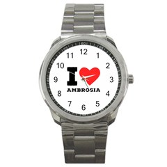 I Love Ambrosia Sport Metal Watch by ilovewhateva