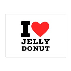 I Love Jelly Donut Crystal Sticker (a4) by ilovewhateva