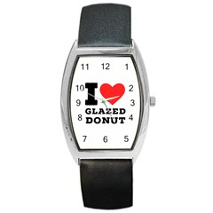 I Love Glazed Donut Barrel Style Metal Watch by ilovewhateva