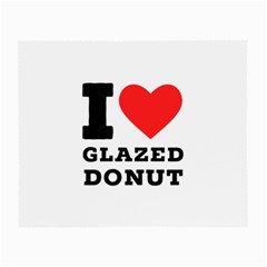 I Love Glazed Donut Small Glasses Cloth (2 Sides) by ilovewhateva
