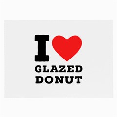 I Love Glazed Donut Large Glasses Cloth (2 Sides) by ilovewhateva