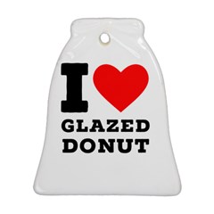 I Love Glazed Donut Ornament (bell) by ilovewhateva