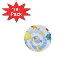 Science Fiction Outer Space 1  Mini Buttons (100 Pack)  by Ndabl3x