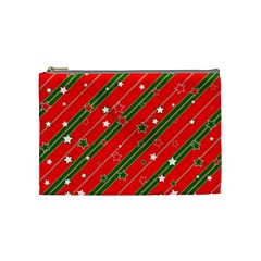 Christmas Paper Star Texture Cosmetic Bag (medium) by Ndabl3x