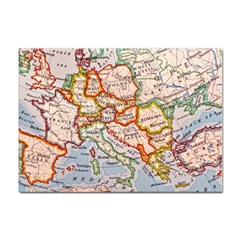 Map Europe Globe Countries States Sticker A4 (100 Pack)