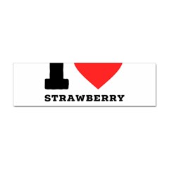 I Love Strawberry Donut Sticker (bumper) by ilovewhateva