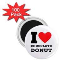 I Love Chocolate Donut 1 75  Magnets (100 Pack)  by ilovewhateva