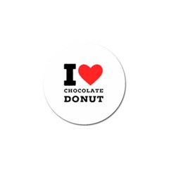 I Love Chocolate Donut Golf Ball Marker (4 Pack) by ilovewhateva