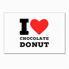 I Love Chocolate Donut Postcard 4 x 6  (pkg Of 10) by ilovewhateva