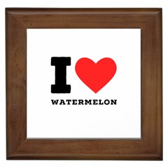 I Love Watermelon  Framed Tile