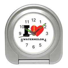 I Love Watermelon  Travel Alarm Clock by ilovewhateva