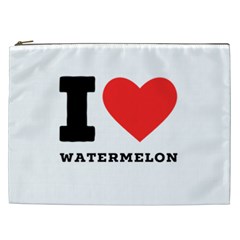 I Love Watermelon  Cosmetic Bag (xxl) by ilovewhateva