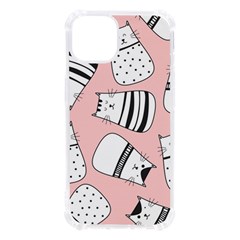 Cute Cats Cartoon Seamless-pattern Iphone 13 Tpu Uv Print Case by Vaneshart