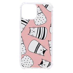 Cute Cats Cartoon Seamless-pattern Iphone 13 Mini Tpu Uv Print Case by Vaneshart