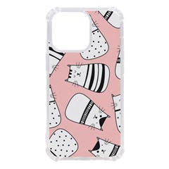 Cute Cats Cartoon Seamless-pattern Iphone 13 Pro Tpu Uv Print Case by Vaneshart