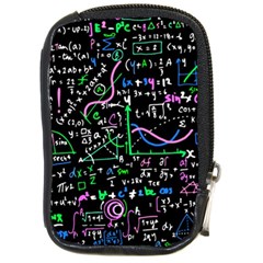 Math-linear-mathematics-education-circle-background Compact Camera Leather Case by Vaneshart