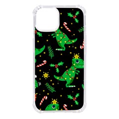 Christmas-funny-pattern Dinosaurs Iphone 14 Tpu Uv Print Case by Vaneshart