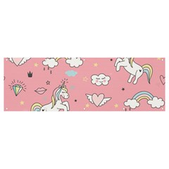 Cute-unicorn-seamless-pattern Banner And Sign 12  X 4 